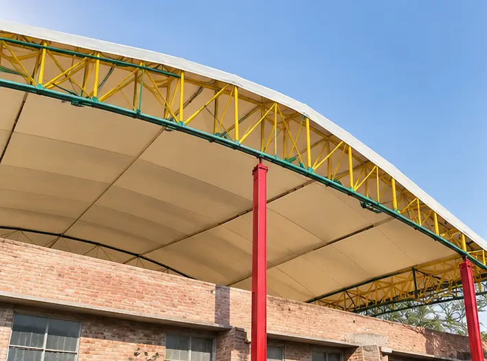 Gyan Bharti School, Saket tensile structure, Ekra Decor &mdash; photograph 4